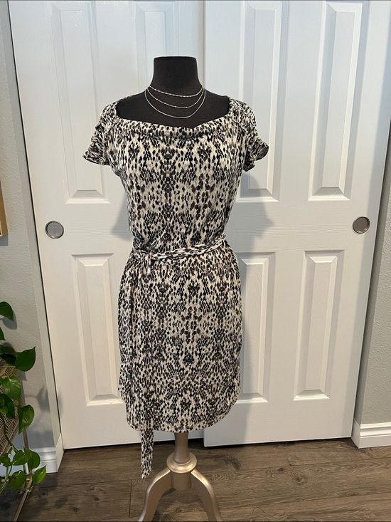 Merona Dresses & Skirts - Merona Animal Print Blouse in Black and Cream